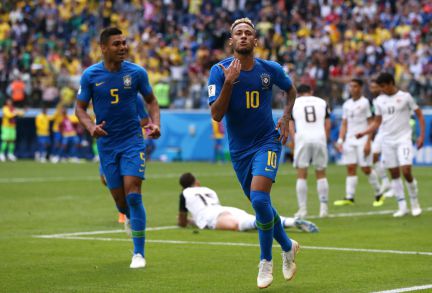 Brasil x Costa Rica pelo segundo jogo da Copa do Mundo 201…