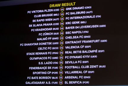 Champions League and Europa League draw live: Round of 16 ...